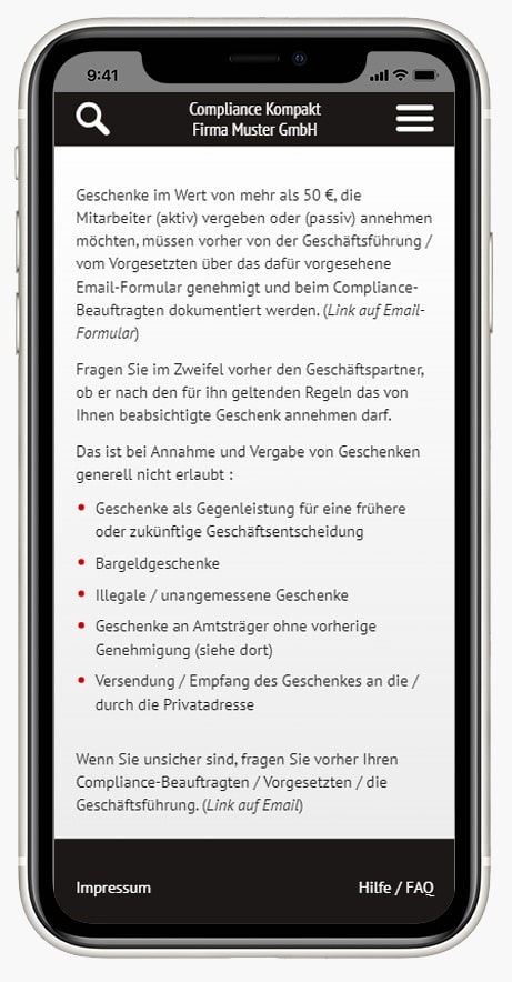 Regeln und Checklisten mit einem Klick immer verfügbar Regeln und Checklisten mit einem Klick immer verfügbar